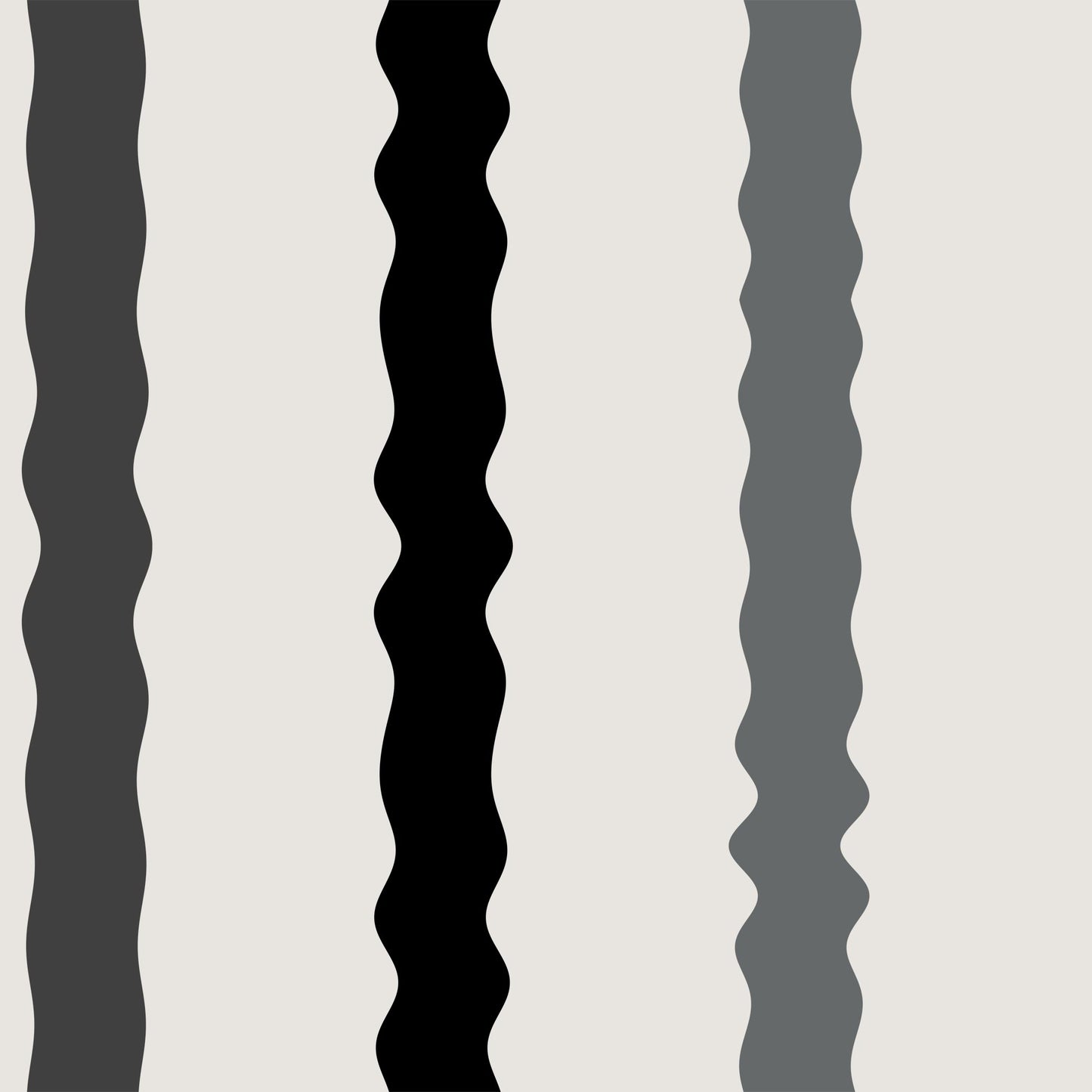 Wavy black, grey, and white striped wallpaper pattern – Maiden