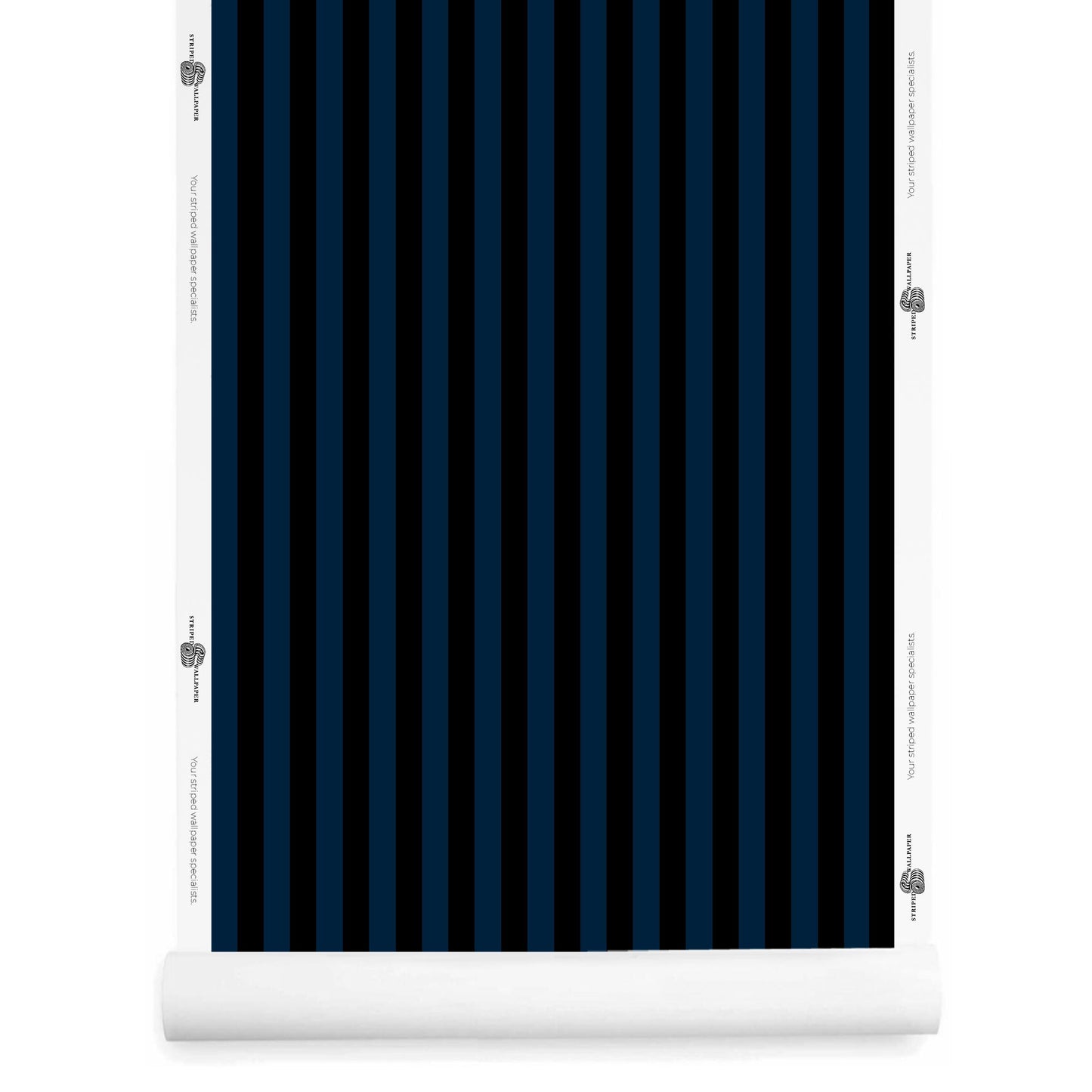 Black and Blue Dark Striped Wallpaper roll – Laurice
