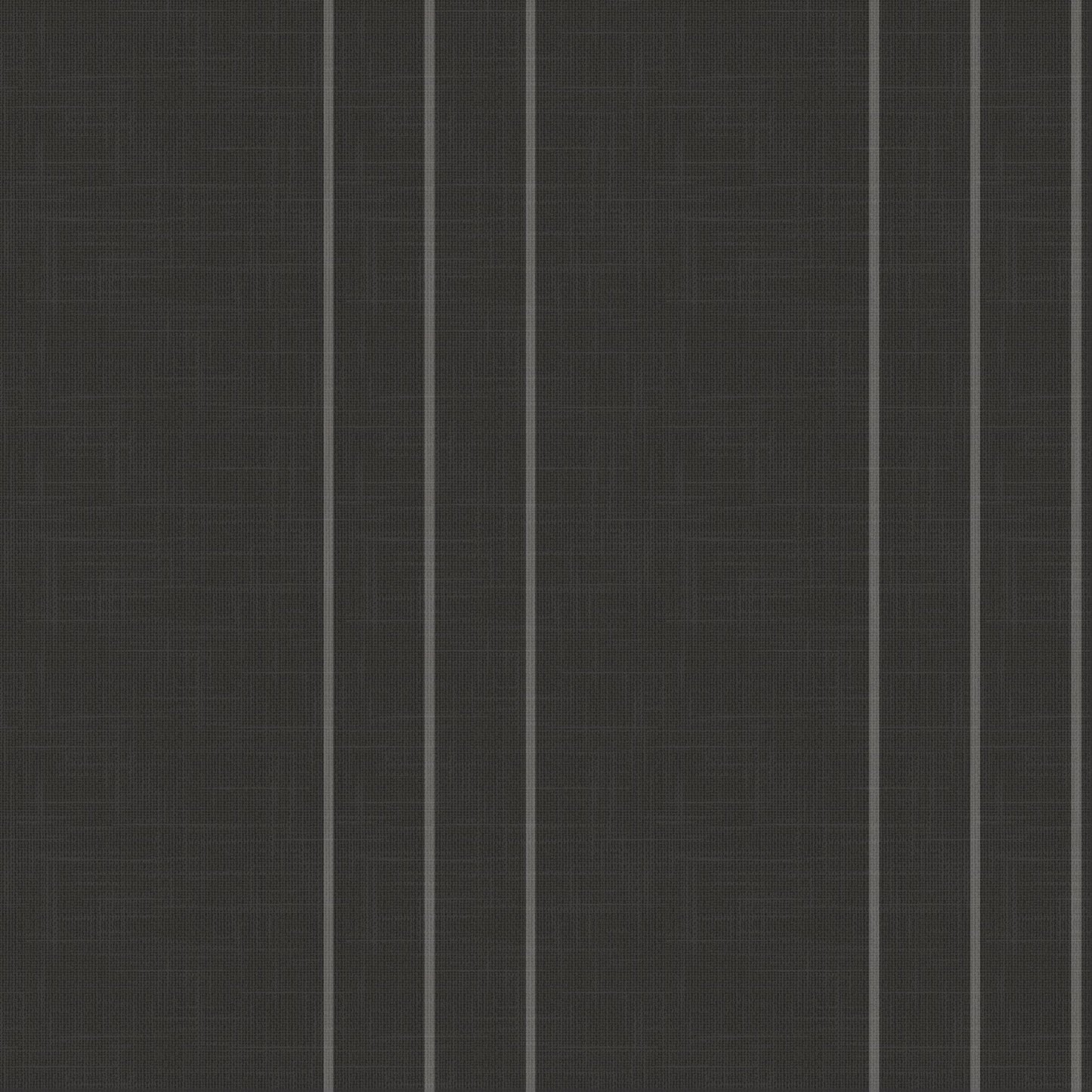 Arno wallpaper detail – black and grey pinstripes on soft linen finish