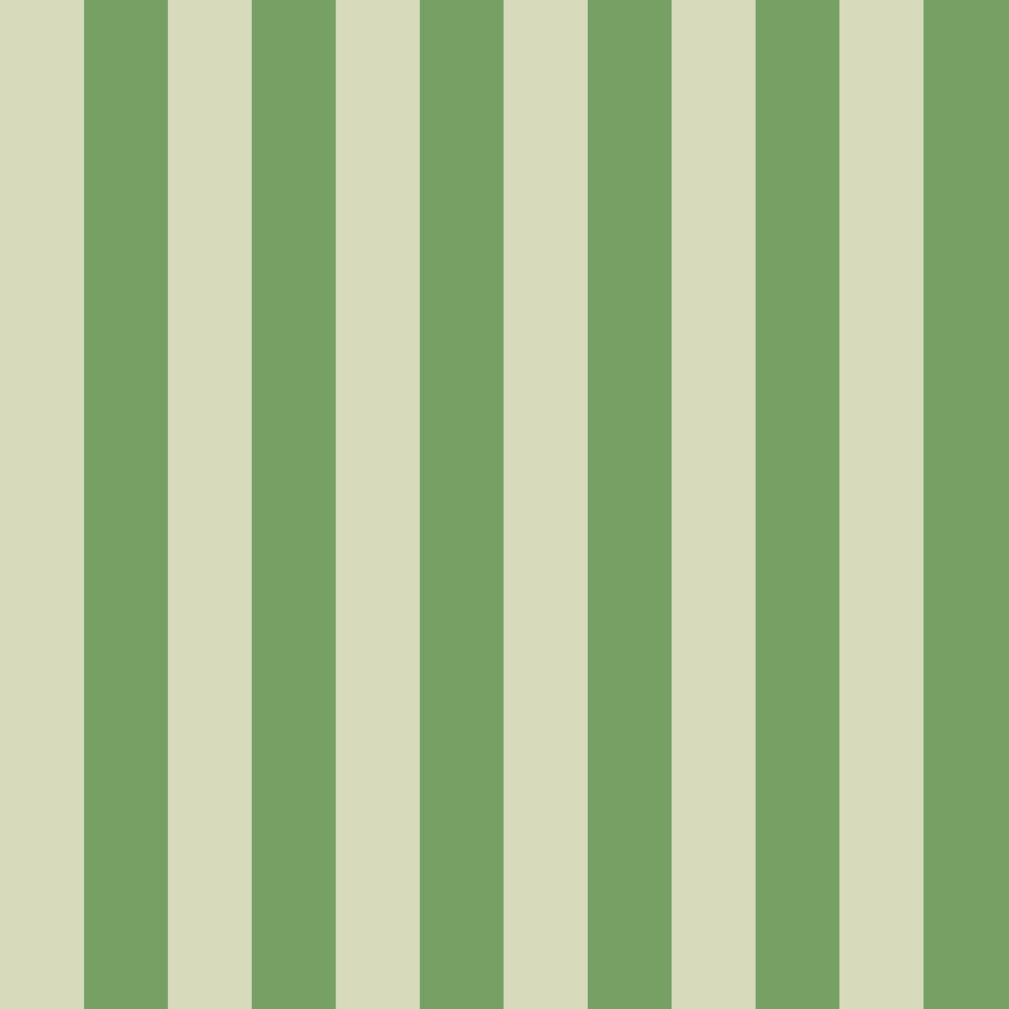 Athens wallpaper detail – moss and pale green stripes on smooth matte finish
