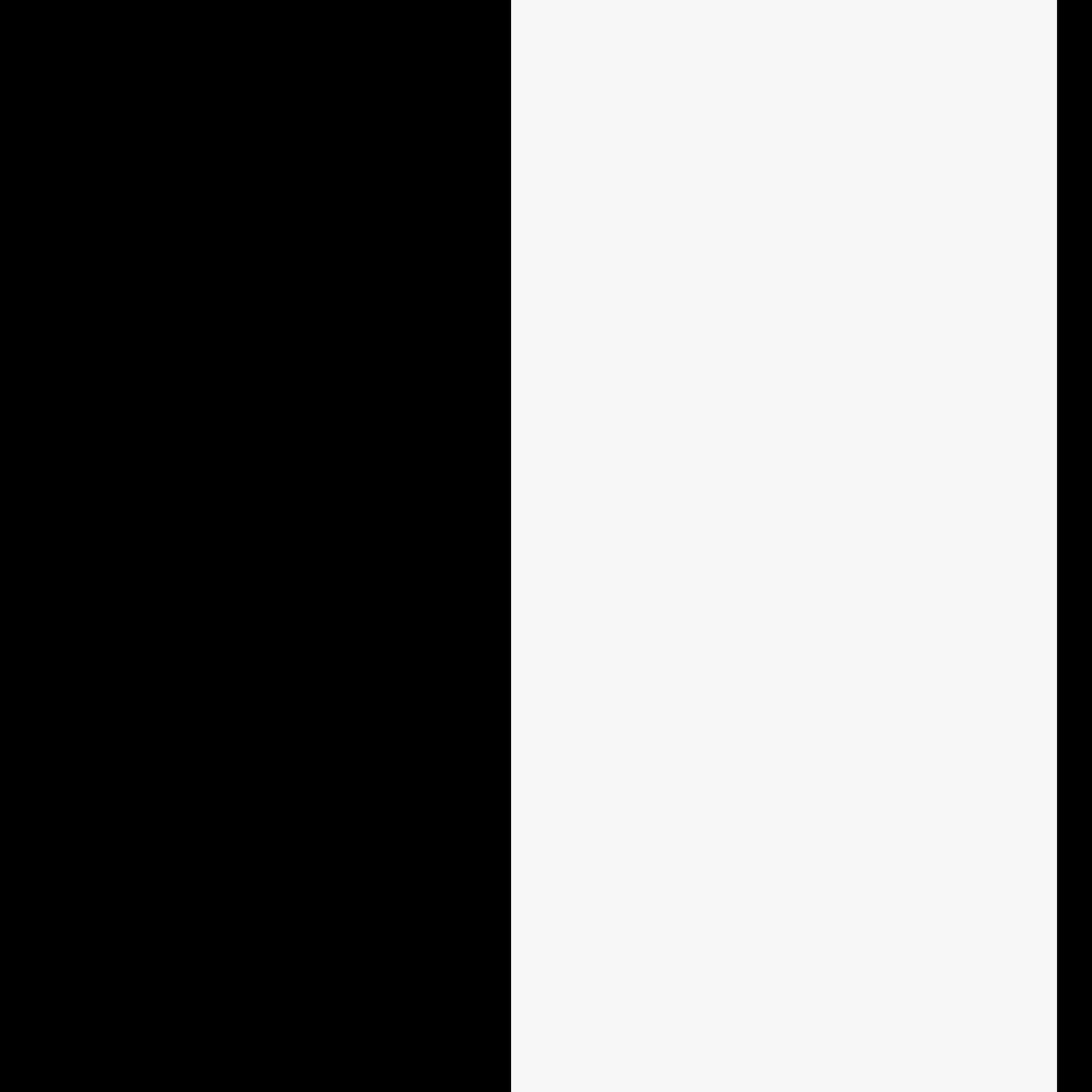 Lake wallpaper pattern detail – midnight black and paper white stripes on smooth finish