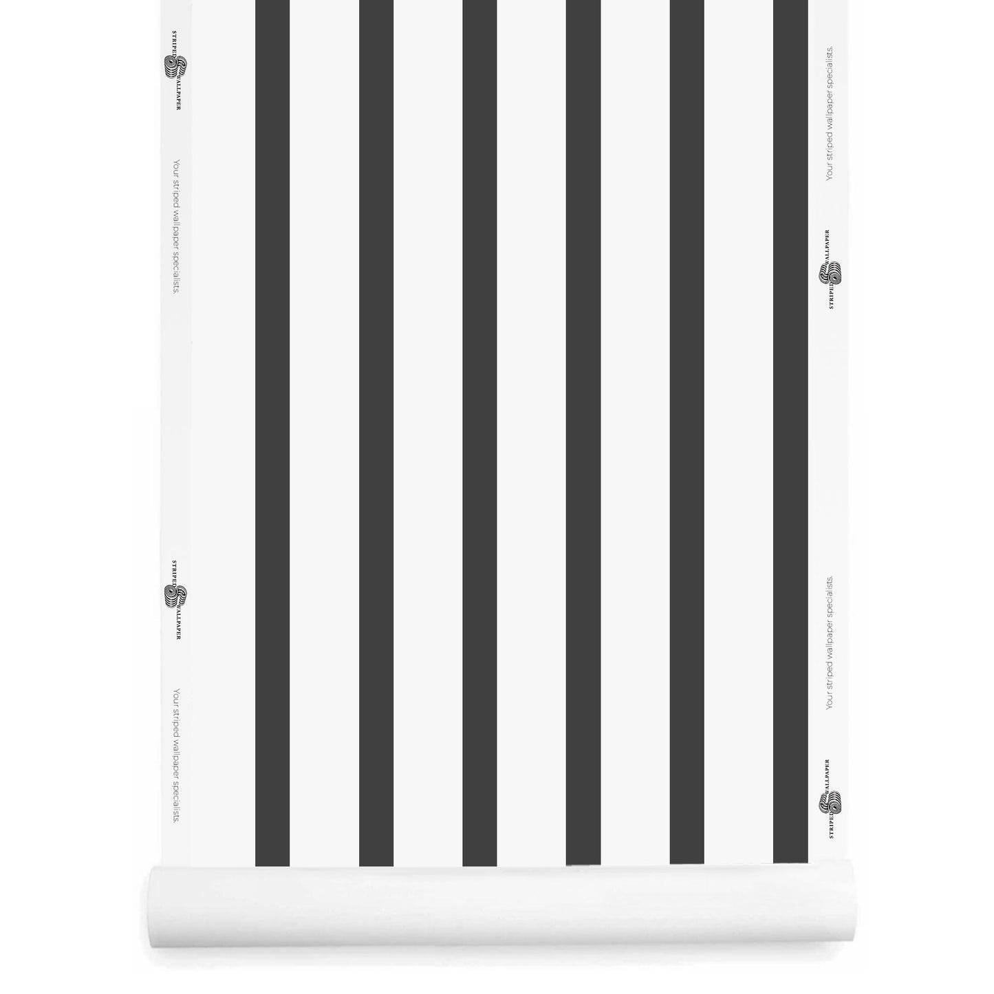 Uneven Black and White Stripes Wallpaper – Morslay roll – black & white irregular stripe pattern