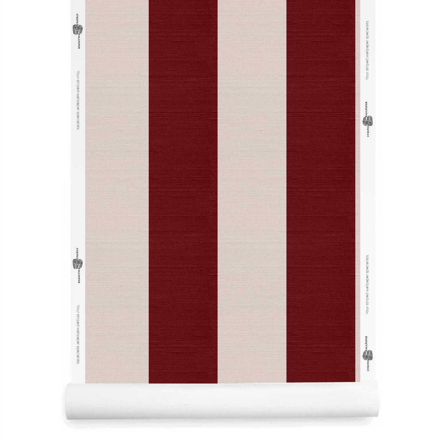 Burgundy Striped Wallpapers for Sultry, Traditional & Heritage-Inspired Interiors
