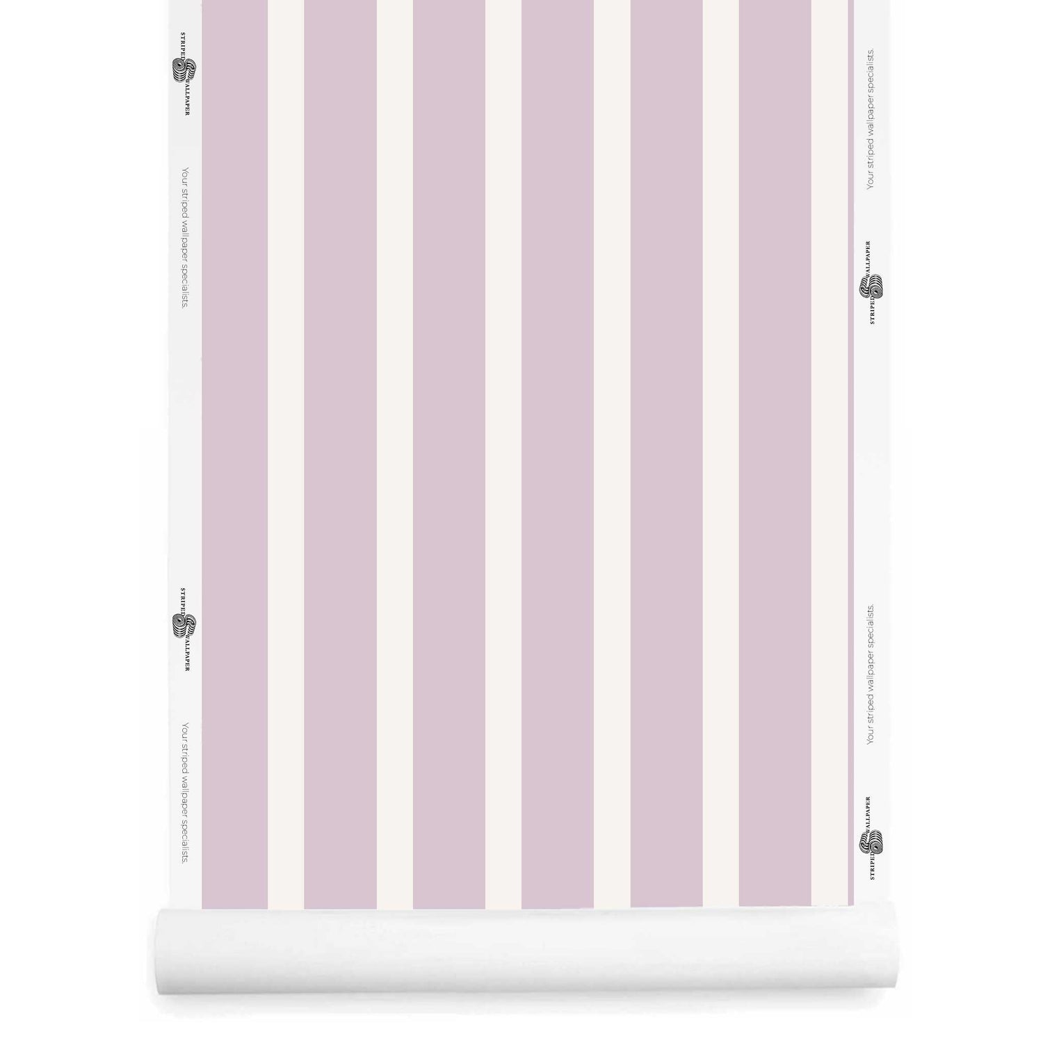 Lilac Striped Wallpapers for Romantic, Playful & Softly Elegant Interiors