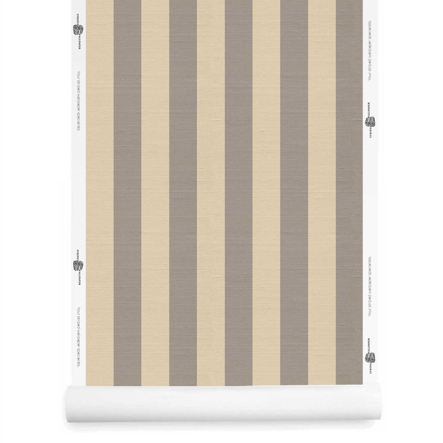 Taupe Striped Wallpapers for Layered & Sophisticated Interiors
