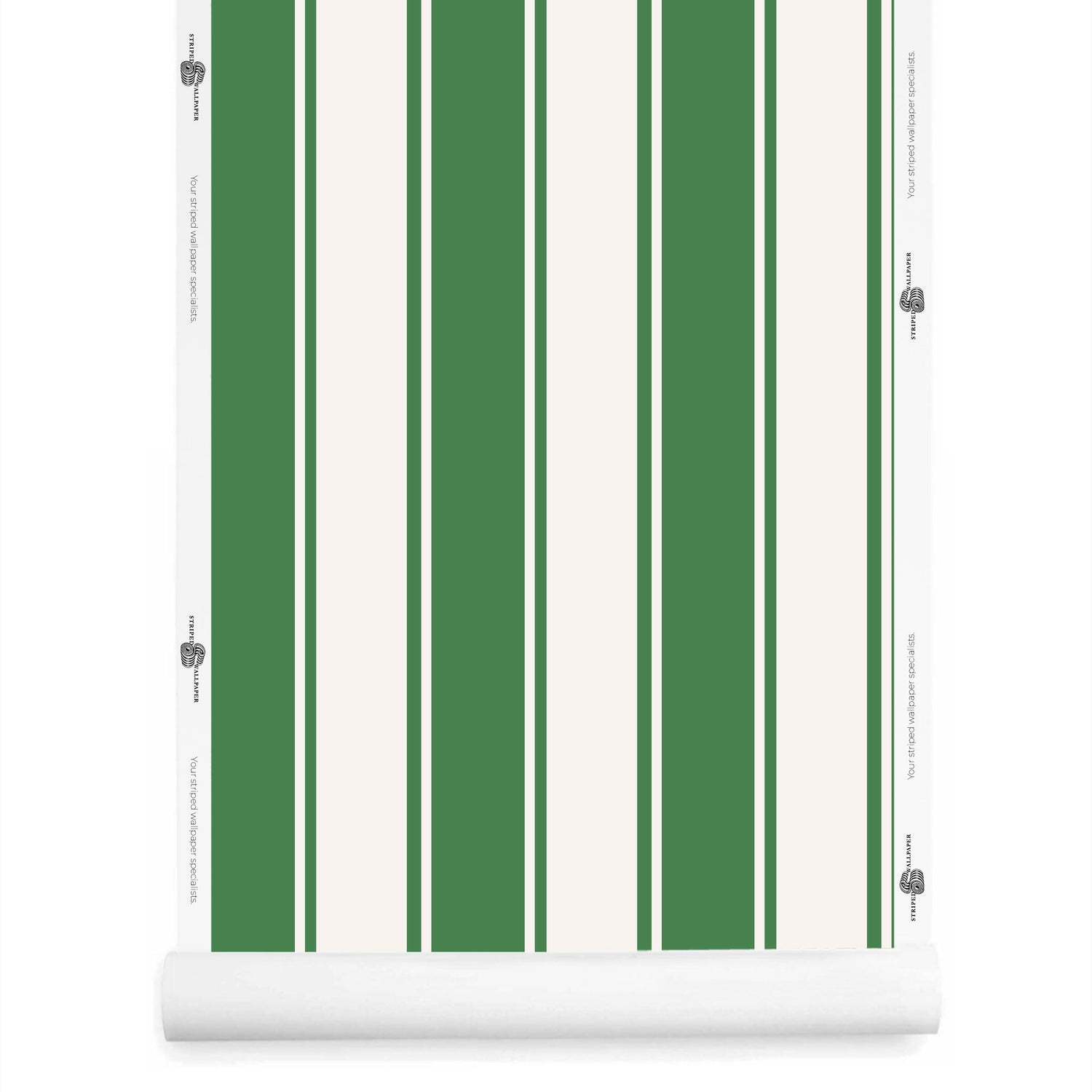 Green Striped Wallpaper