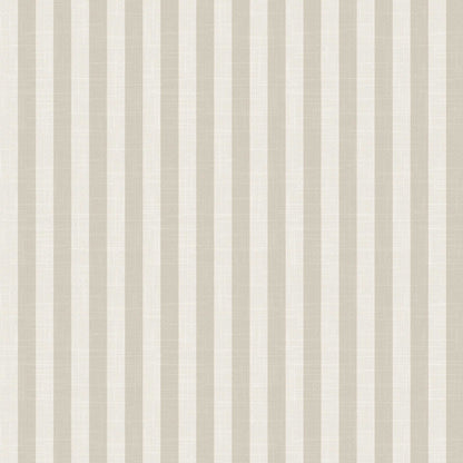 Laurice wallpaper pattern with soft cream and warm stone stripes with linen-inspired finish