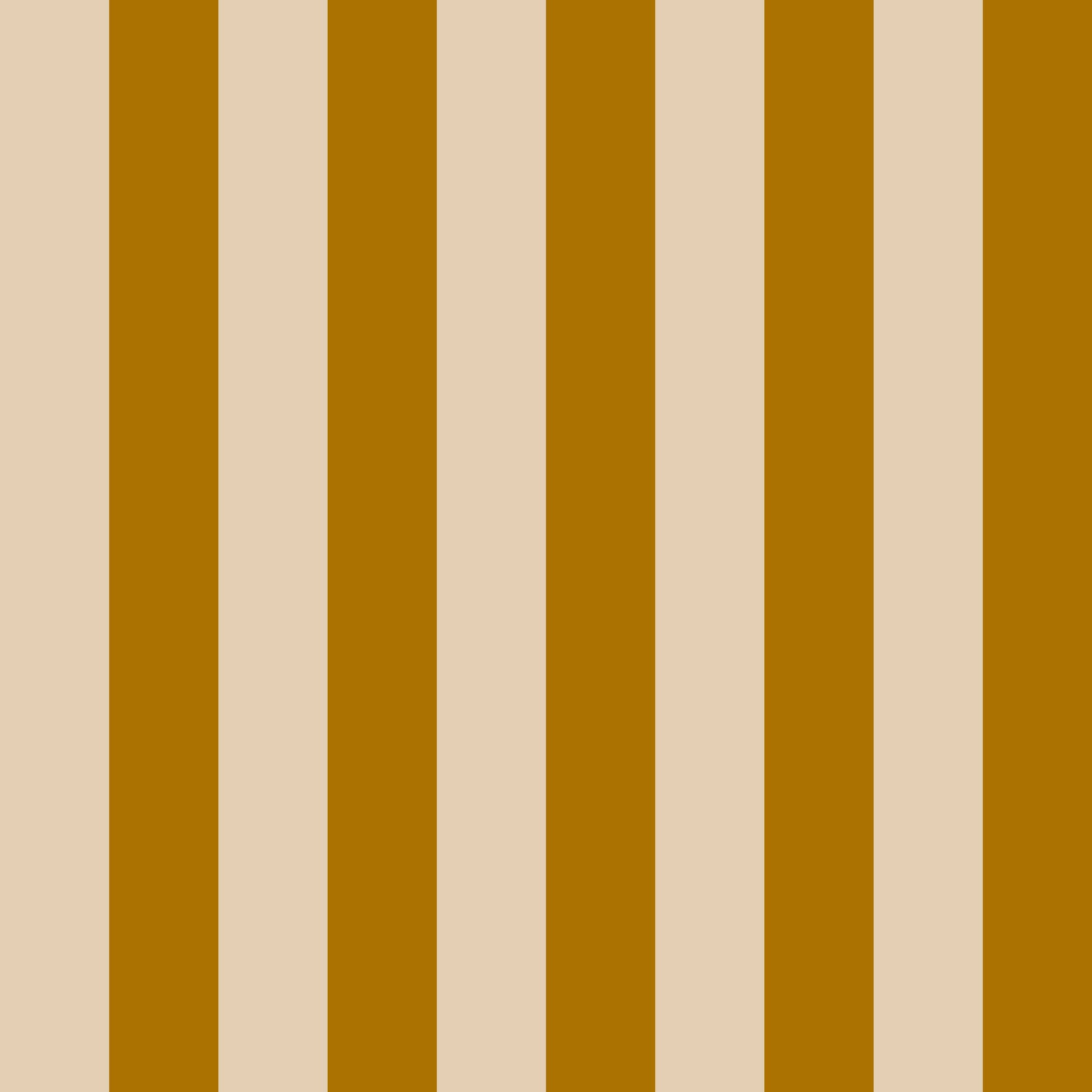 Even cabana-style beige and gold striped wallpaper in a warm, earthy interior