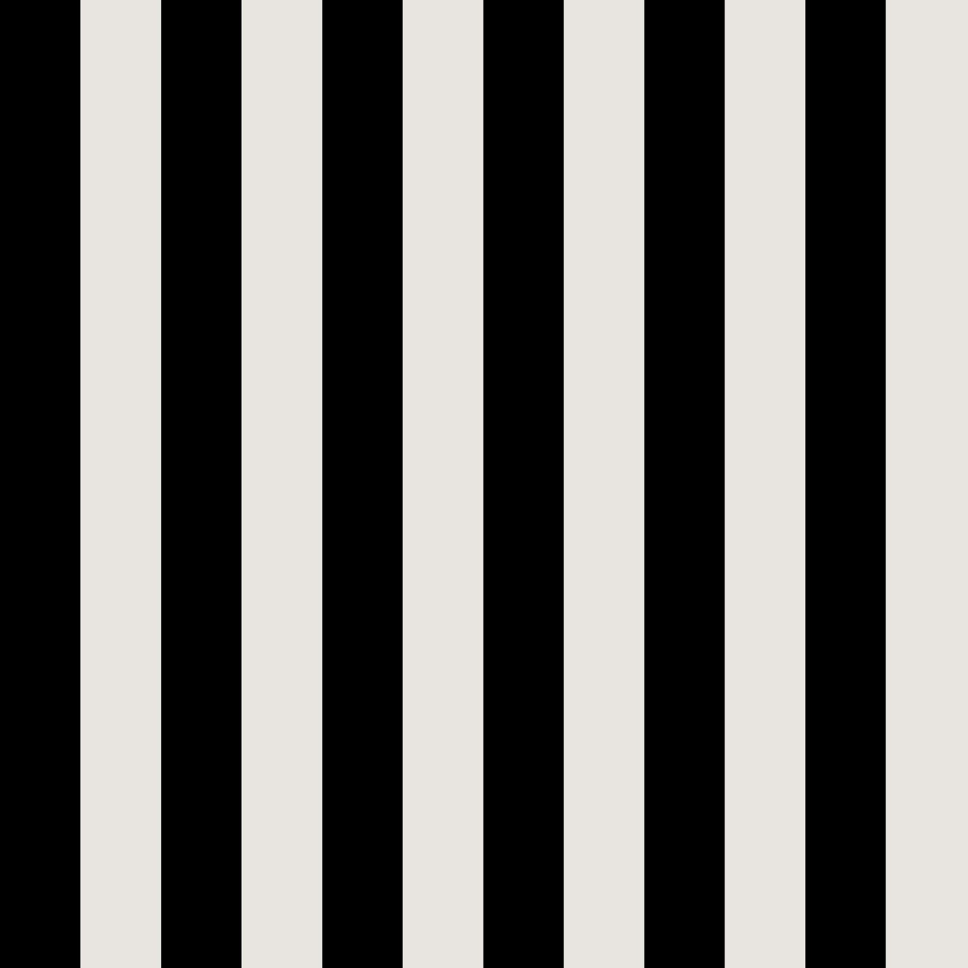 Black and ivory classic stripe wallpaper in two-inch rhythm – Athens