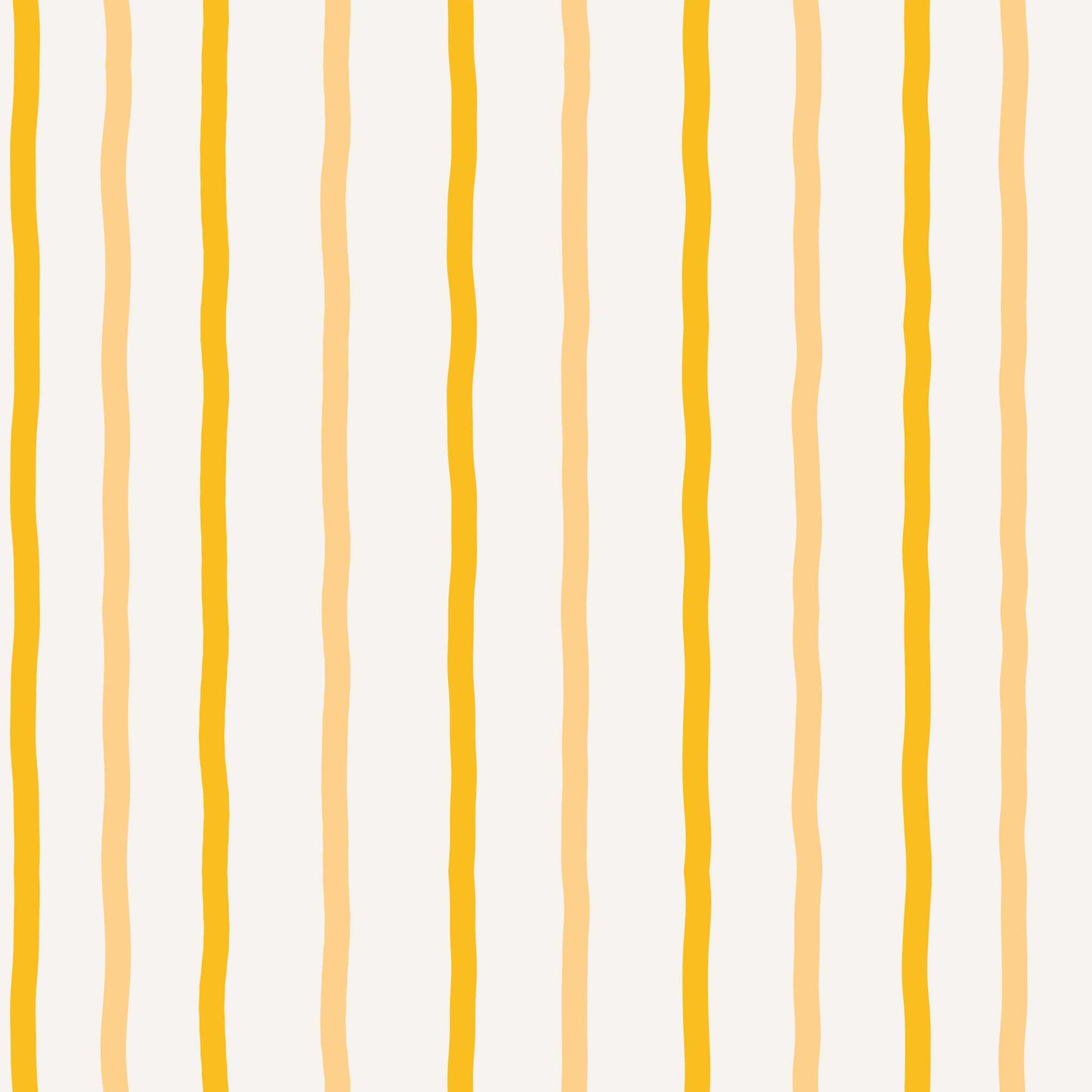 Earlham wallpaper detail – bright yellow stripes in ivory, lemon drop, and saffron on smooth matte paper