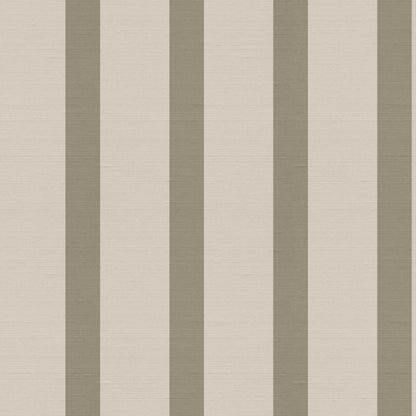 Seahorn wallpaper detail – warm brown and beige stripes with subtle silk texture