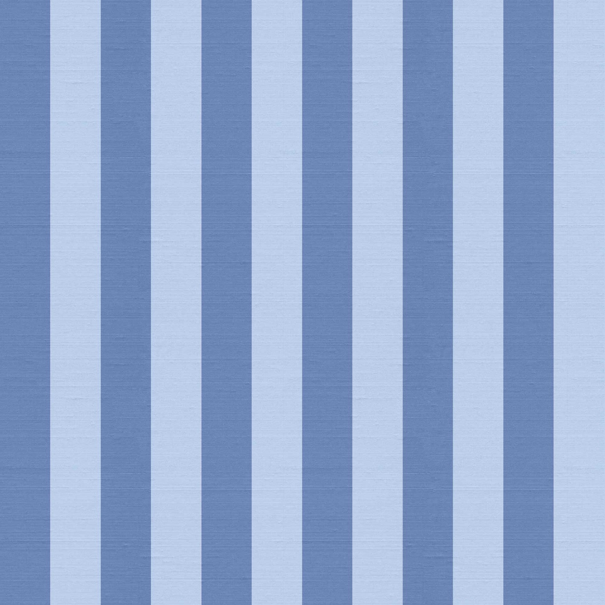 Striped wallpaper pattern with silk finish detail – sky blue and periwinkle vertical stripes