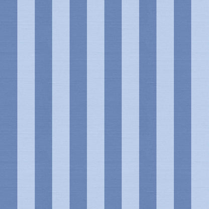 Striped wallpaper pattern with silk finish detail – sky blue and periwinkle vertical stripes