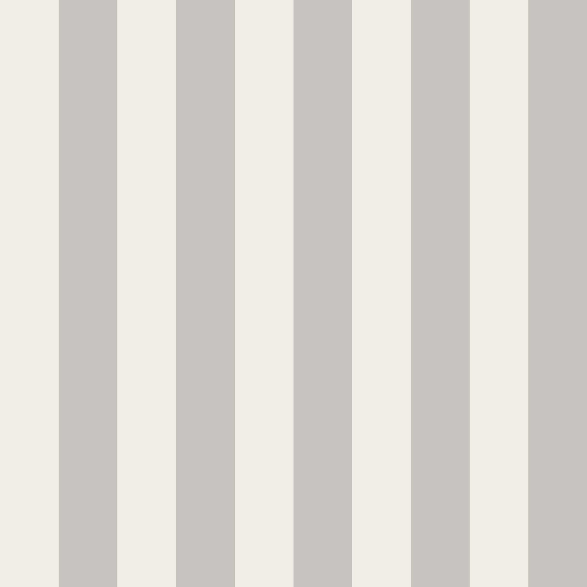 Alegre wallpaper pattern detail – grey and cream vertical stripes on a smooth finish
