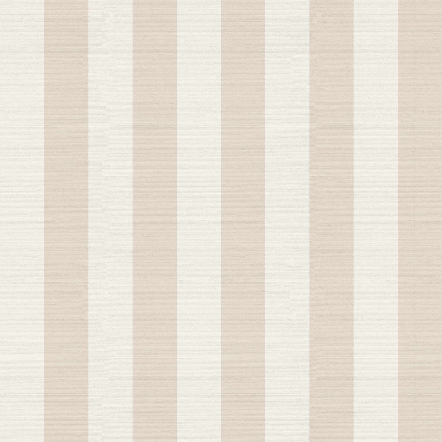 Alegre wallpaper pattern detail – cream and white vertical stripes on subtle silk finish