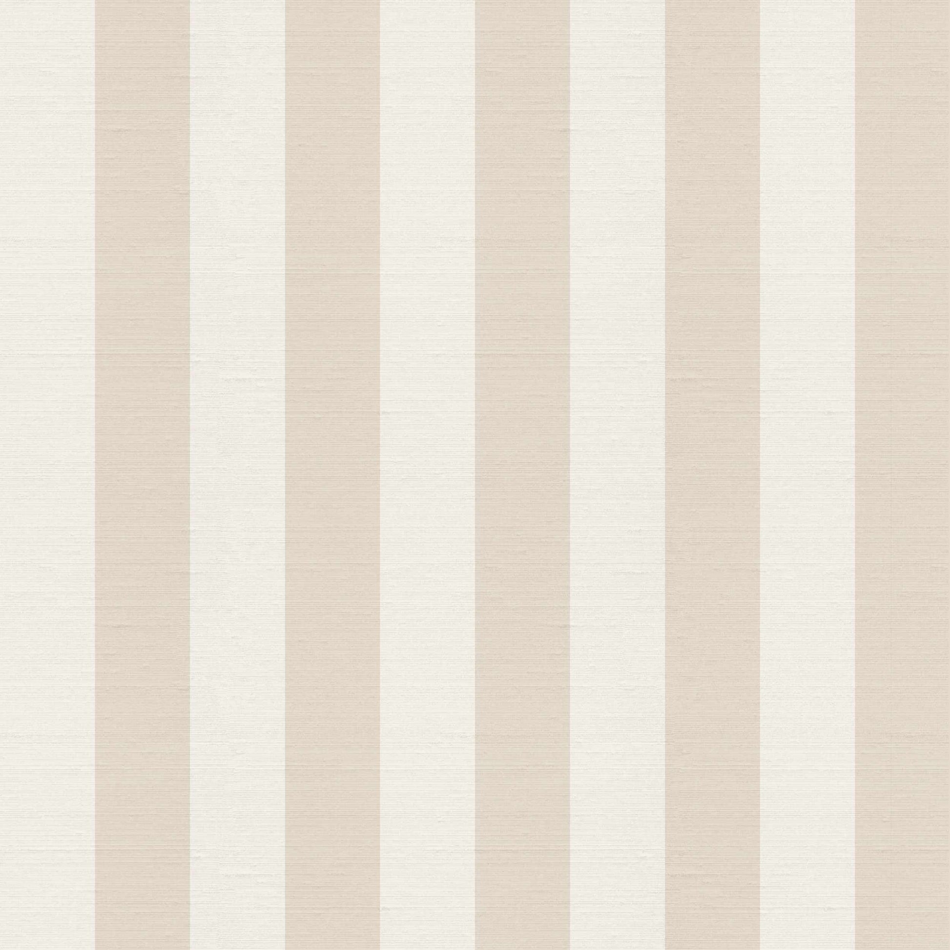 Alegre wallpaper pattern detail – cream and white vertical stripes on subtle silk finish