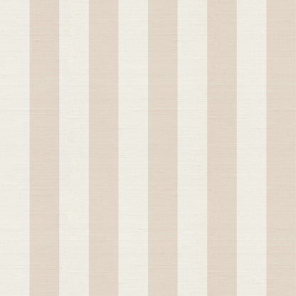 Alegre wallpaper pattern detail – cream and white vertical stripes on subtle silk finish