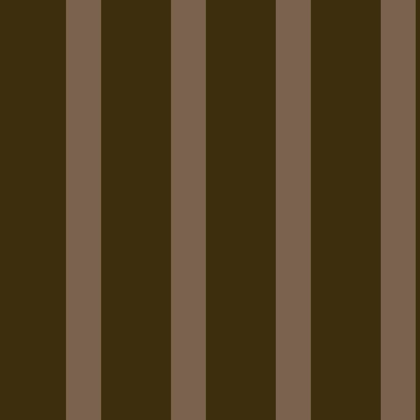 Seahorn wallpaper pattern detail – uneven dark brown stripes with a rugged, leather-like character