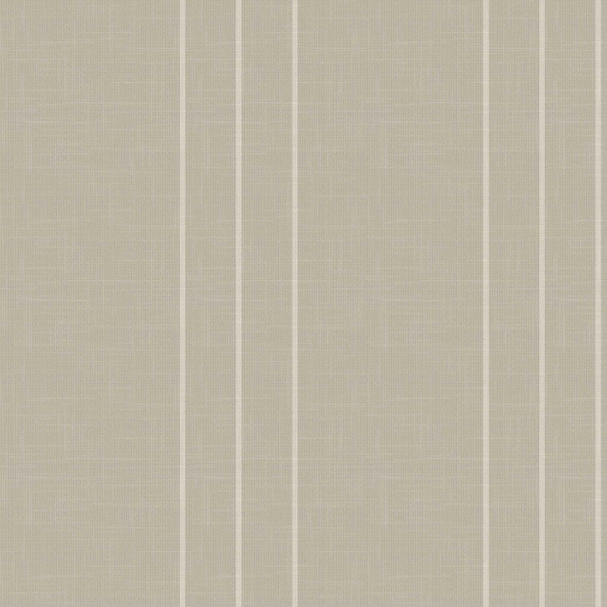 Arno wallpaper pattern with laurel and warm stone pinstripes with linen-inspired finish
