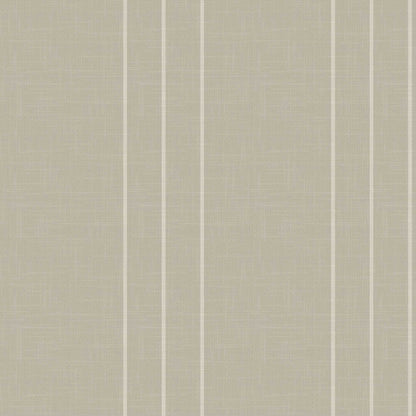 Arno wallpaper pattern with laurel and warm stone pinstripes with linen-inspired finish