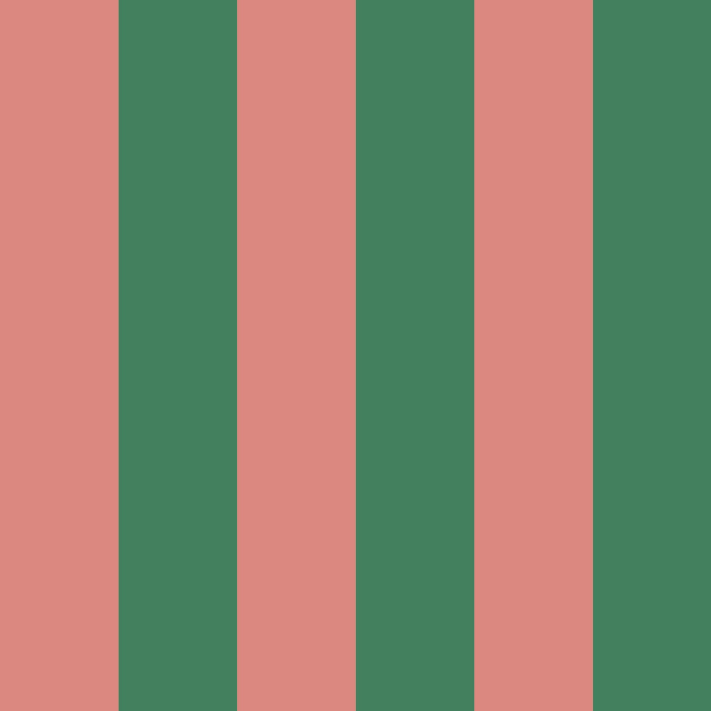 Green and Pink Wide Stripe Wallpaper Pattern – Grandeur in Jade and Lox