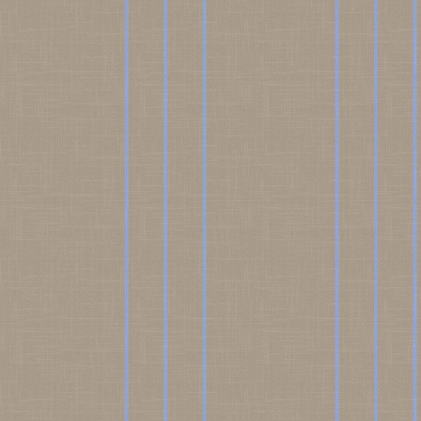 Arno wallpaper pattern – light brown and blue pinstripe with linen texture