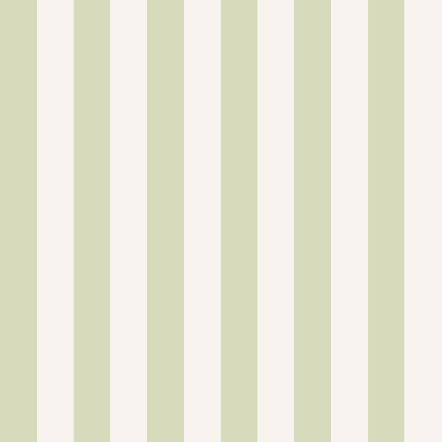 Athens wallpaper pattern detail – pale green and ivory stripes on smooth matte finish