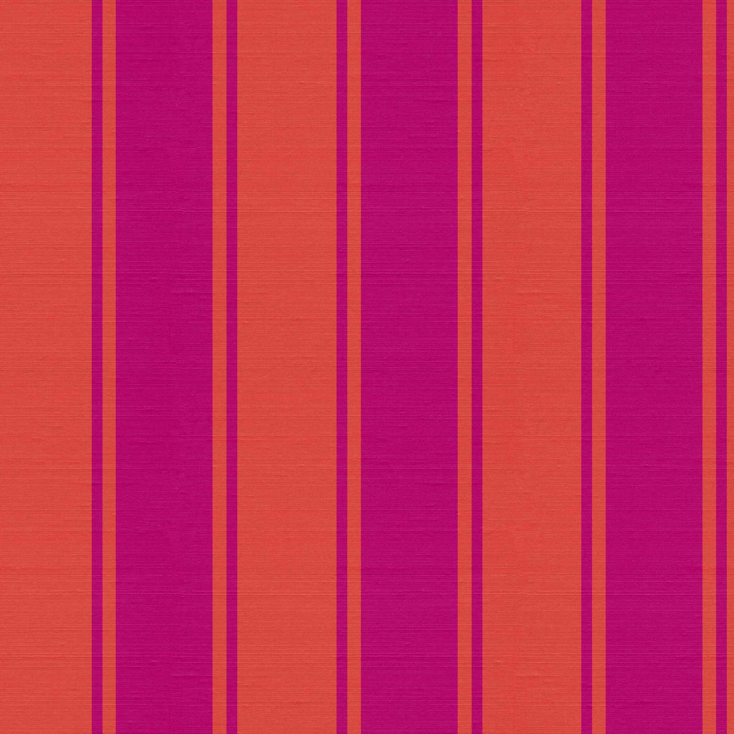 Whitfield wallpaper pattern detail – hot pink and red stripes on soft silk finish texture