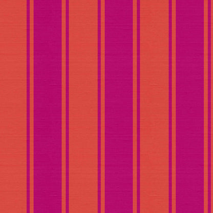 Whitfield wallpaper pattern detail – hot pink and red stripes on soft silk finish texture
