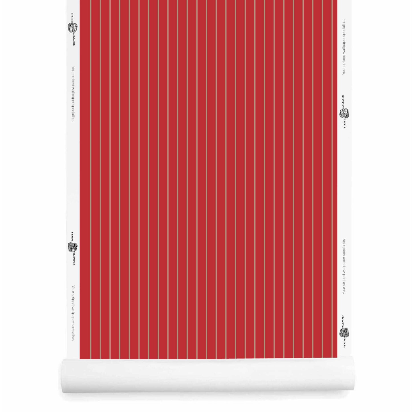 Red Pinstripe Wallpaper wallpaper roll – Lachman