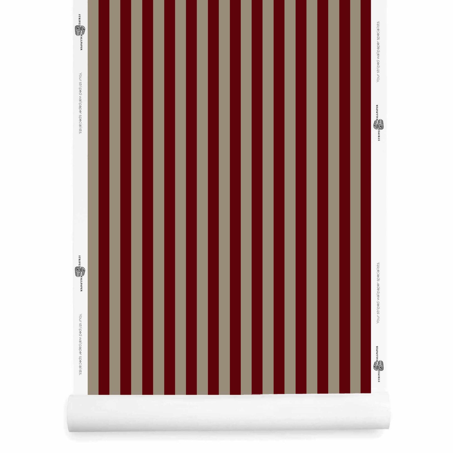 Red and Grey Striped Wallpaper wallpaper roll – Laurice
