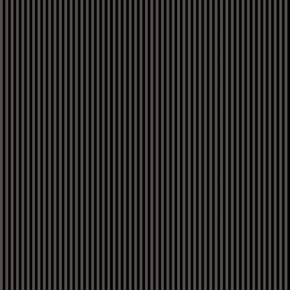 Taos wallpaper detail – ¼-inch black and near-black charcoal stripes in smooth finish