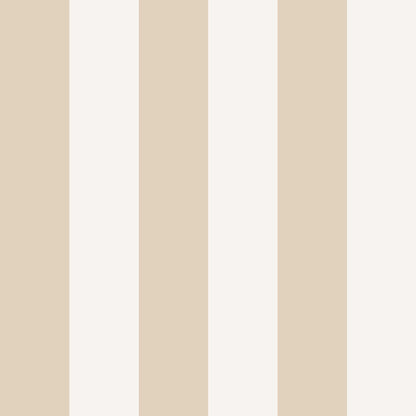 Grandeur wallpaper pattern in plaster and ivory wide stripes with smooth matte finish