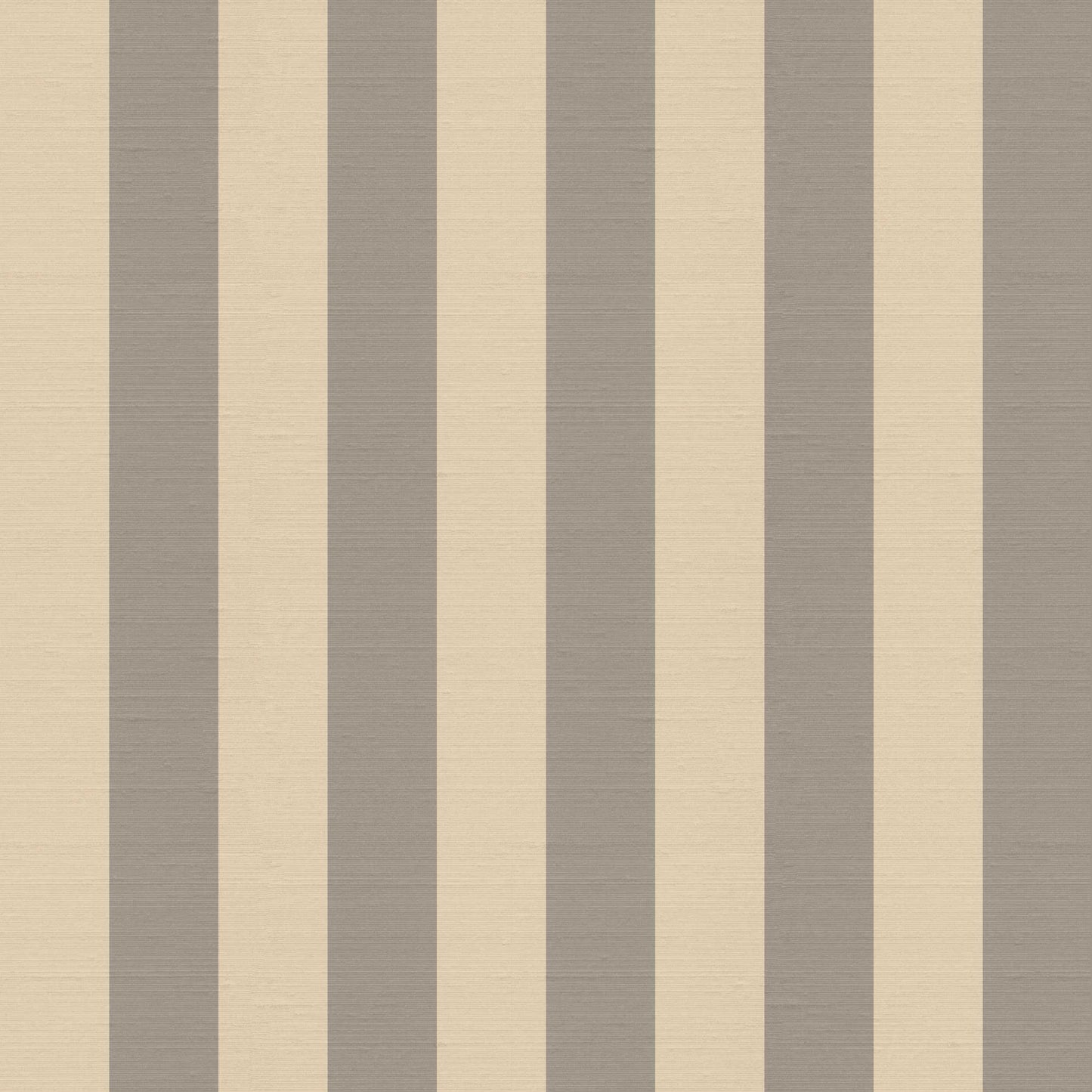 Alegre striped wallpaper pattern in taupe vertical stripes with soft silk finish