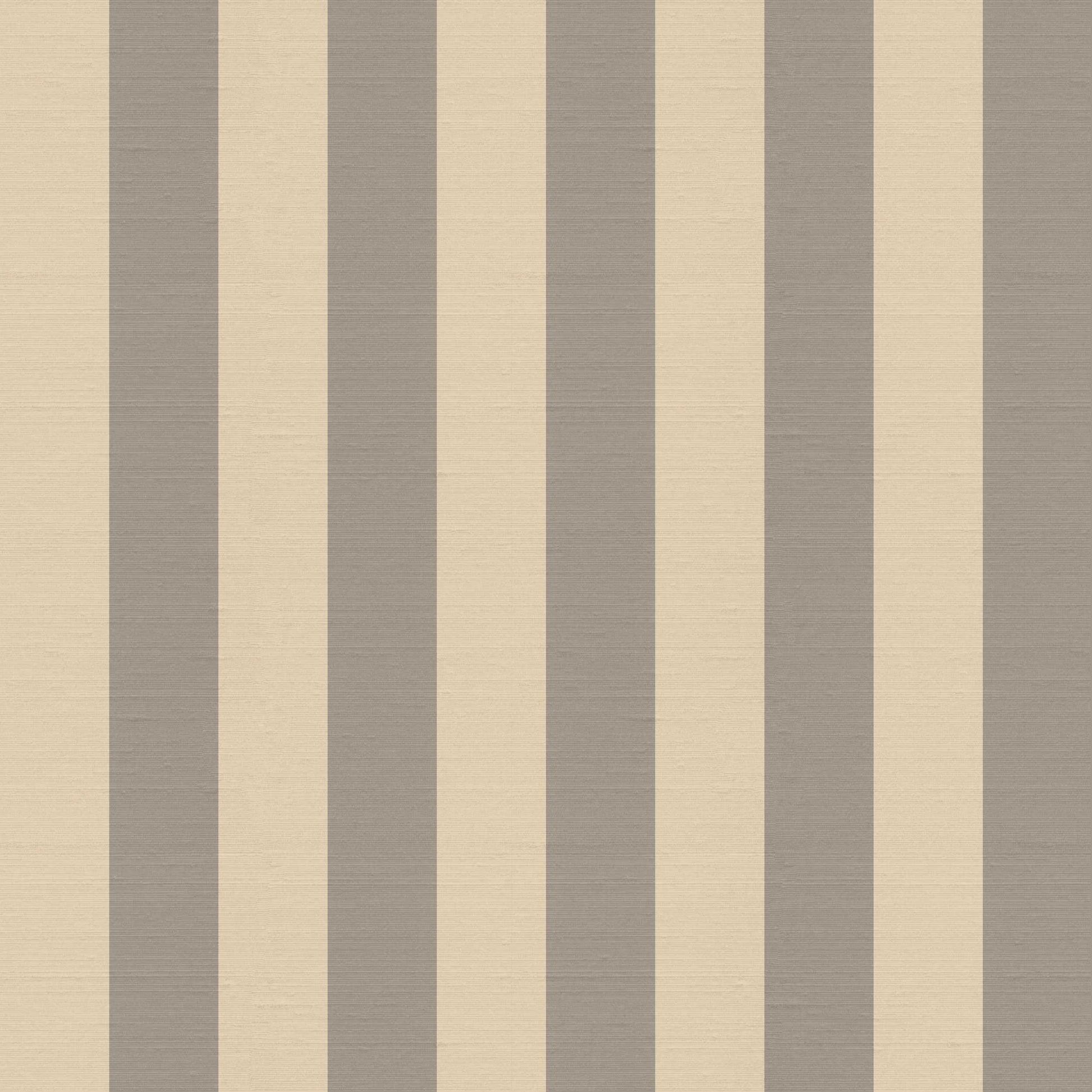 Alegre striped wallpaper pattern in taupe vertical stripes with soft silk finish
