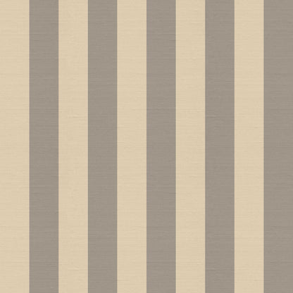 Alegre striped wallpaper pattern in taupe vertical stripes with soft silk finish