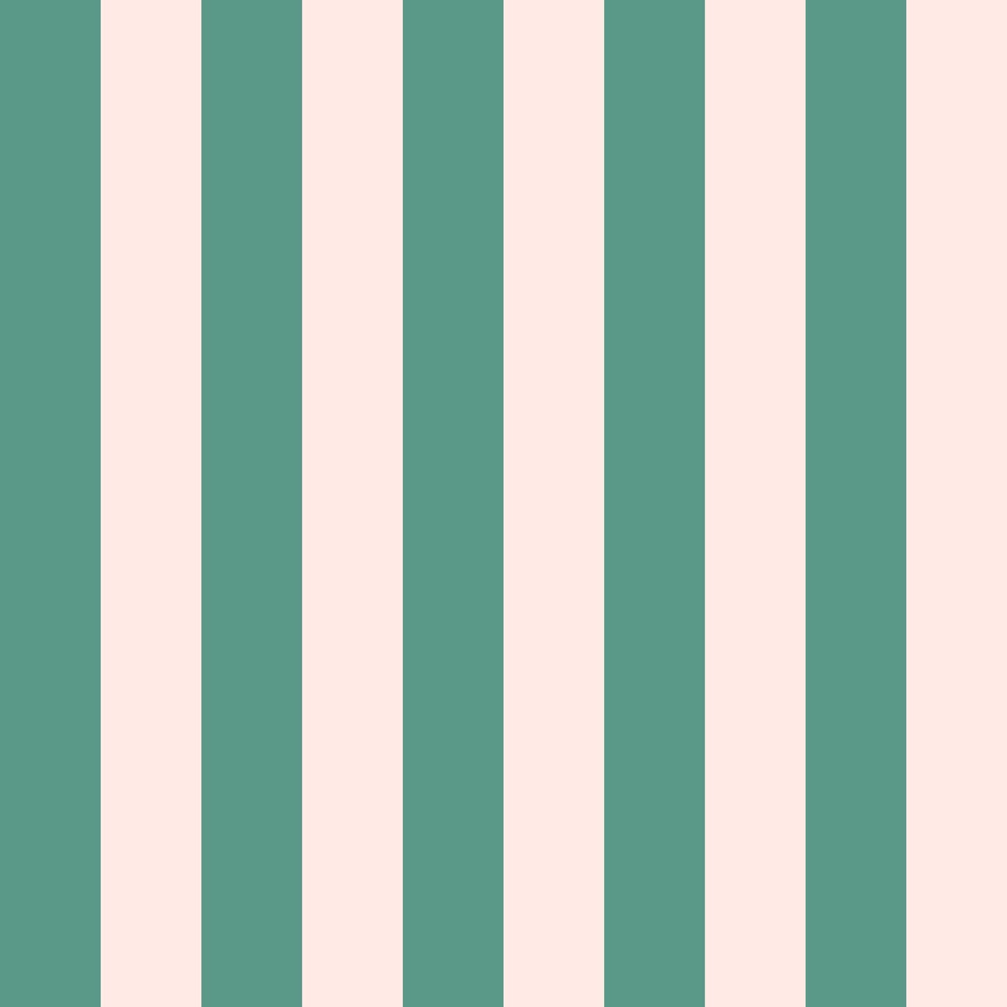 Alegre wallpaper pattern detail – teal and light pink vertical stripes on smooth finish