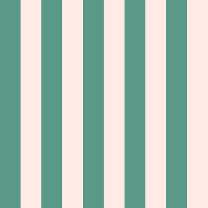 Alegre wallpaper pattern detail – teal and light pink vertical stripes on smooth finish