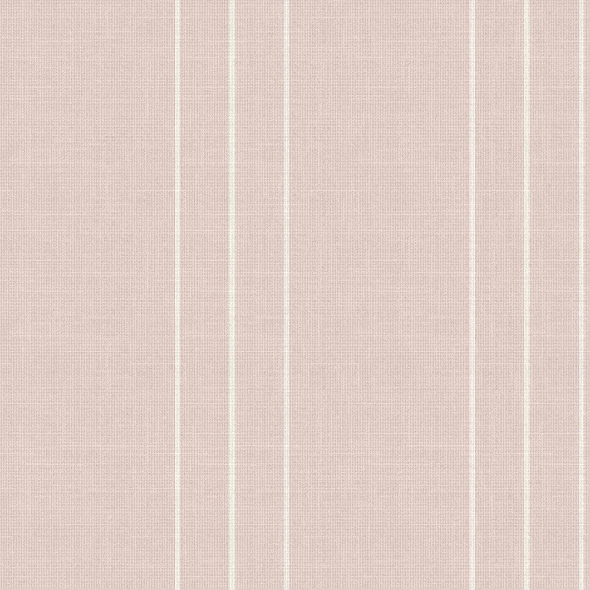 Arno wallpaper pattern detail – ivory ground with fine white pinstripes and linen texture