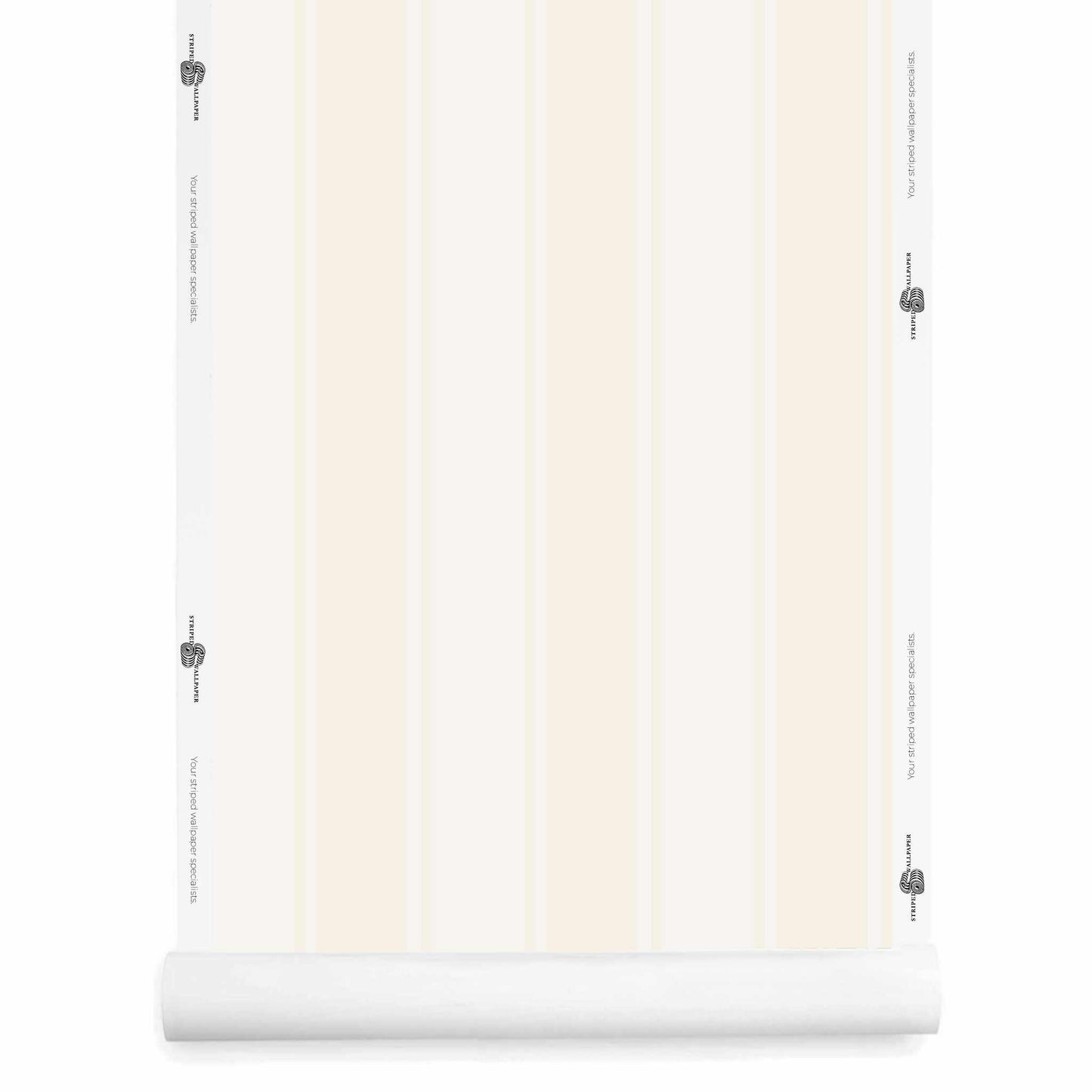 White on White Striped Wallpaper roll – Whitfield Ivory Newport