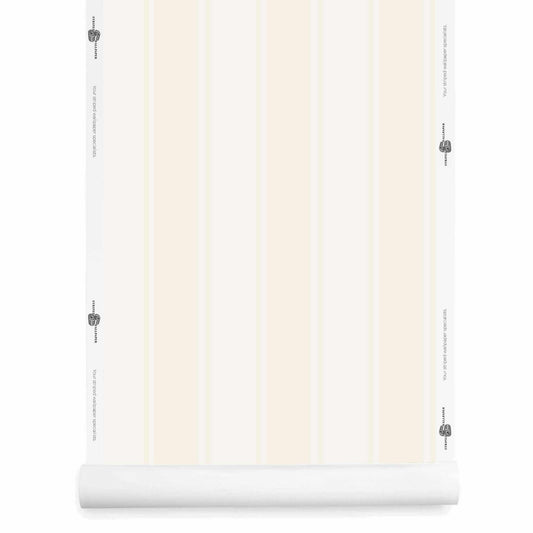 White on White Striped Wallpaper roll – Whitfield Ivory Newport
